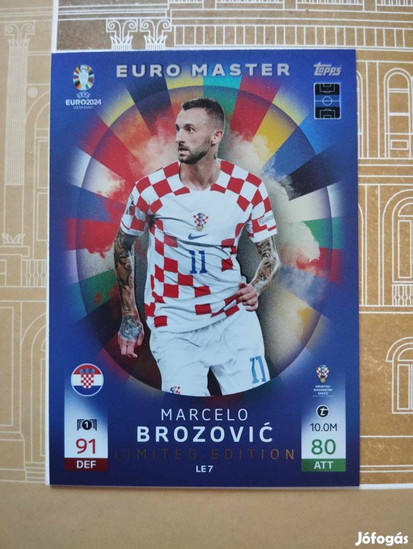 Marcelo Brozovic (Horvátország) Limited Edition Euro 2024 focis kártya