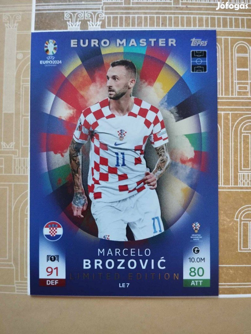 Marcelo Brozovic (Horvátország) Limited Edition Euro 2024 focis kártya