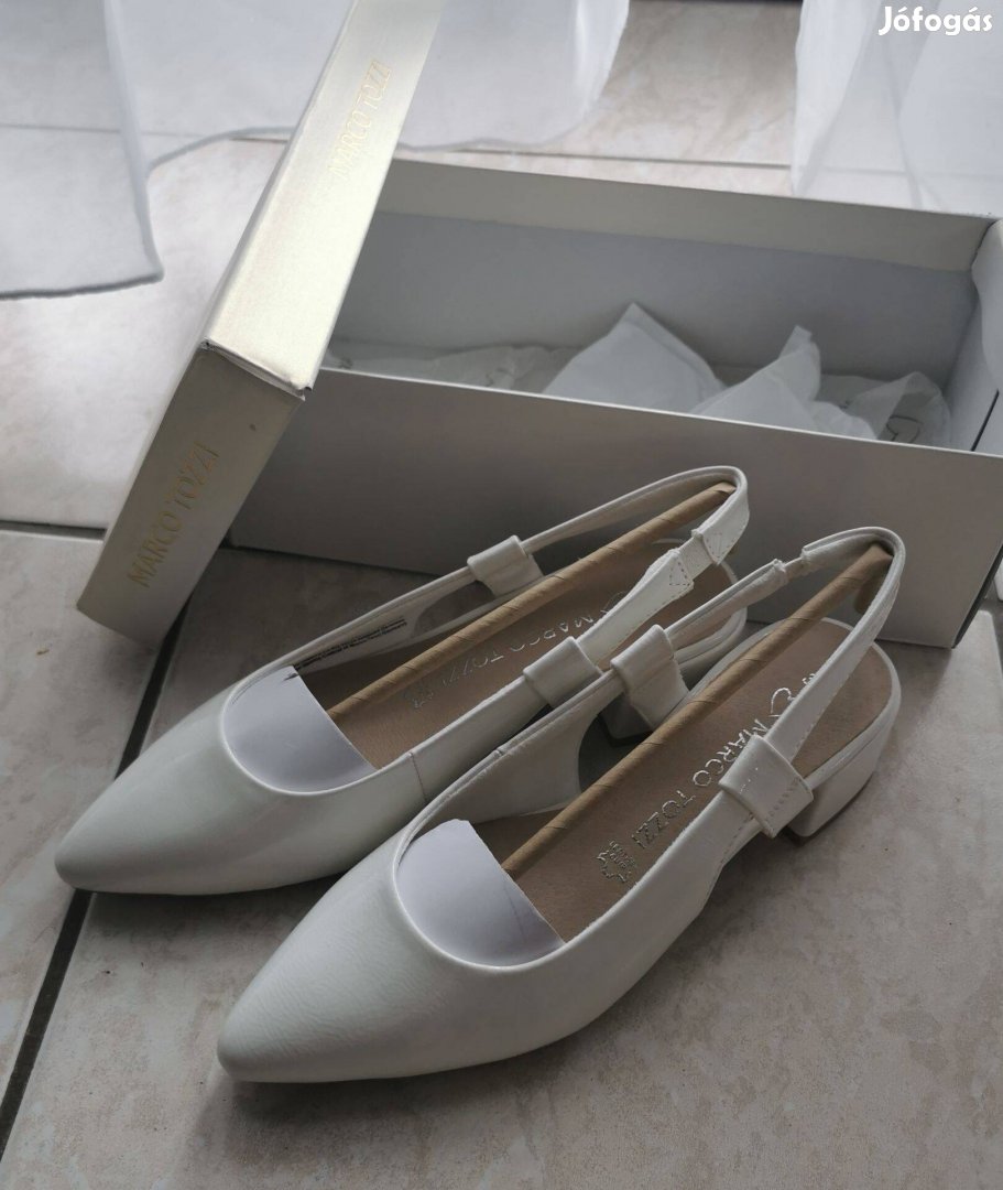 Marco Tozzi fehérszinű 38-as cipő