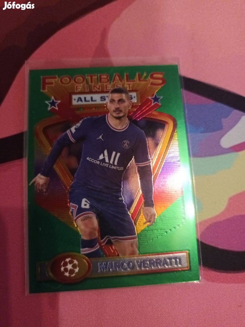 Marco Verratti Topps Finest focis kártya All Stars 