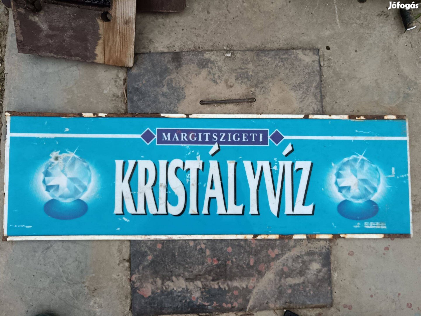 Margitszigeti Kristályvíz , reklámtábla