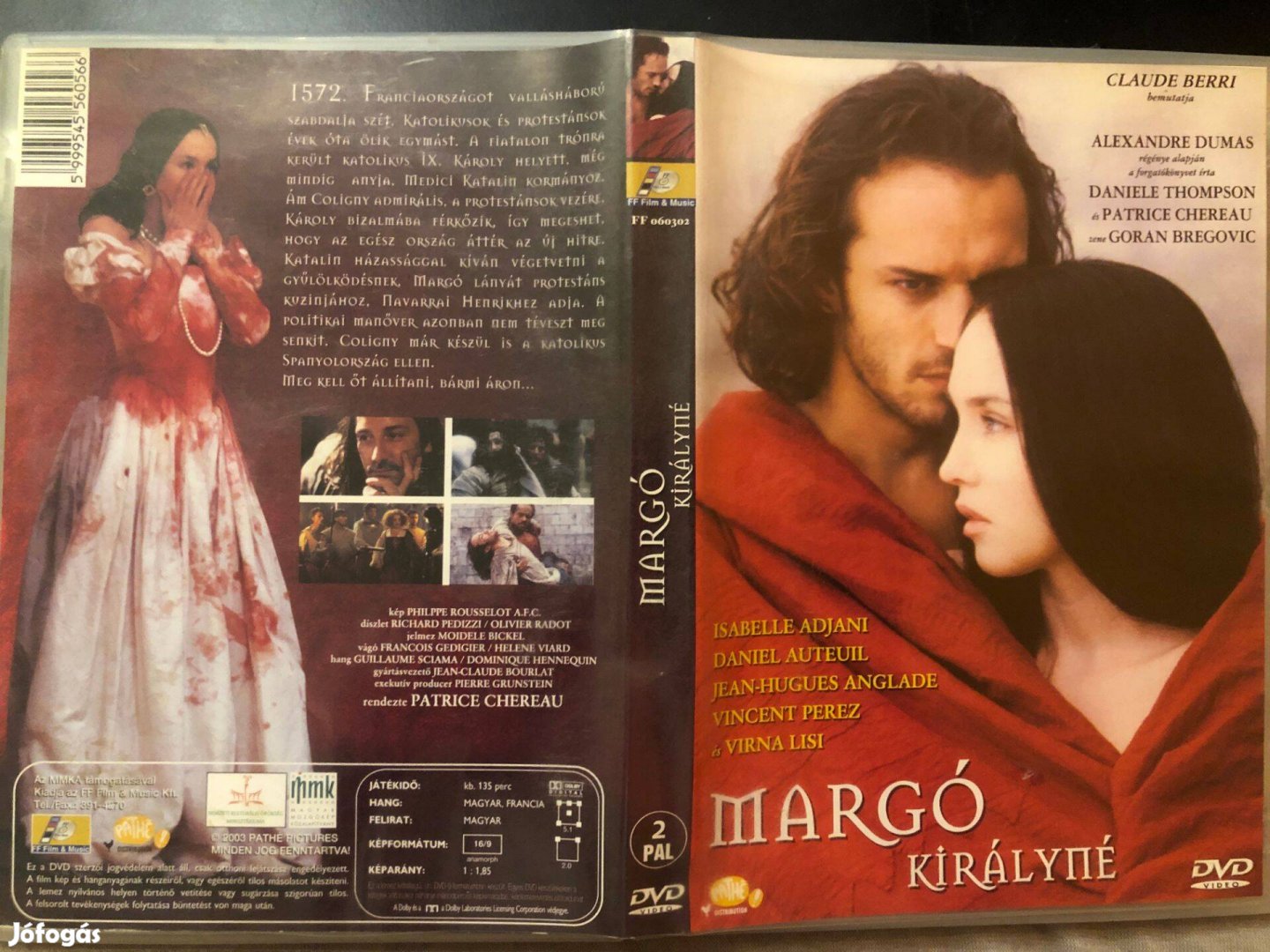 Margó királyné (karcmentes, Isabelle Adjani) DVD