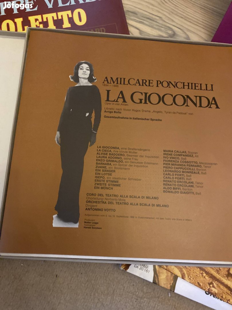 Maria Callas bakelit lemez box