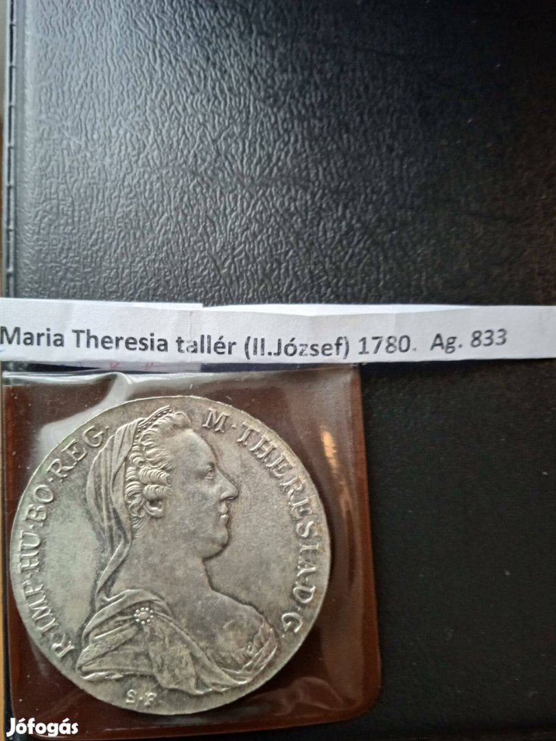 Maria Theresia ezüst tallér 1780