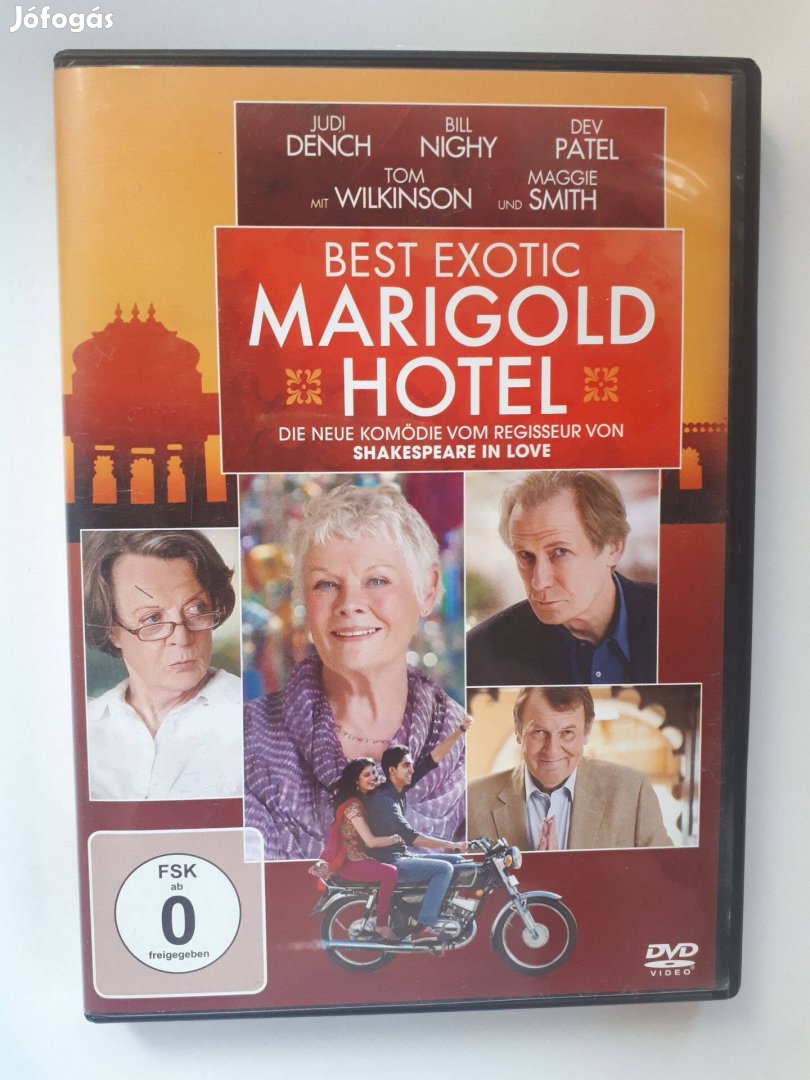 Marigold Hotel angol és német nyelvű DVD (posta 510 Ft)