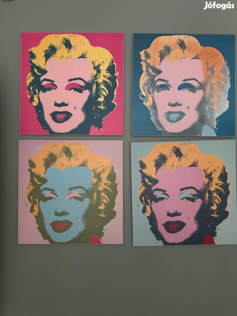 Marilyn - diptichon Andy Warhol kasírozott kép