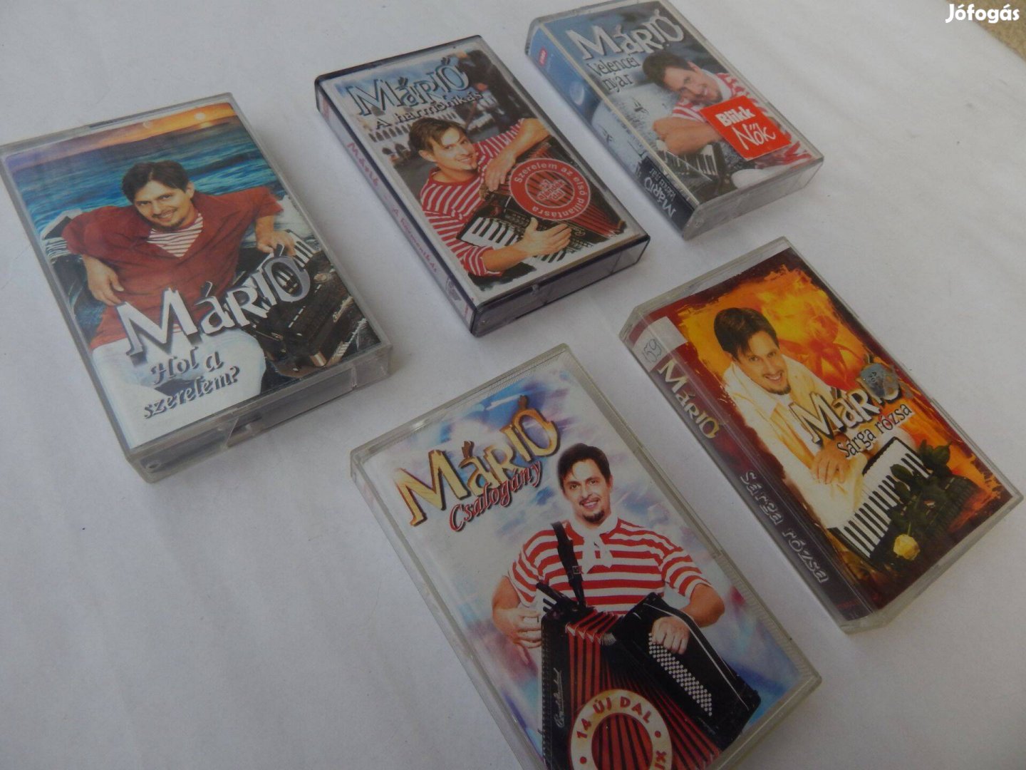Márió A Harmonikás - Műsoros Audió kazettái 5 Db-os