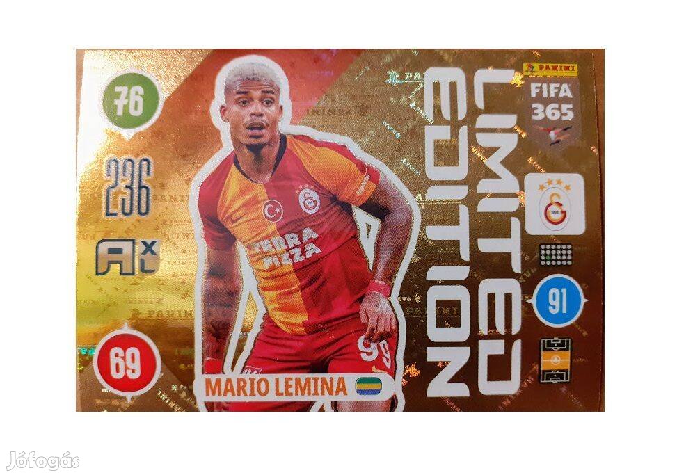 Mario Lemina Galatasaray SK Limited focis kártya Panini FIFA 2021