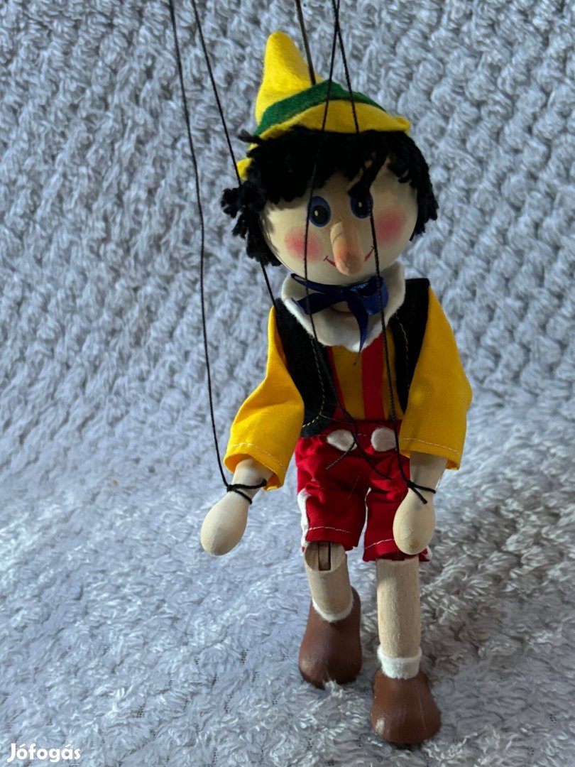 Marionette Pinokkió, Pinocchio, mesefigura, fabábú 322