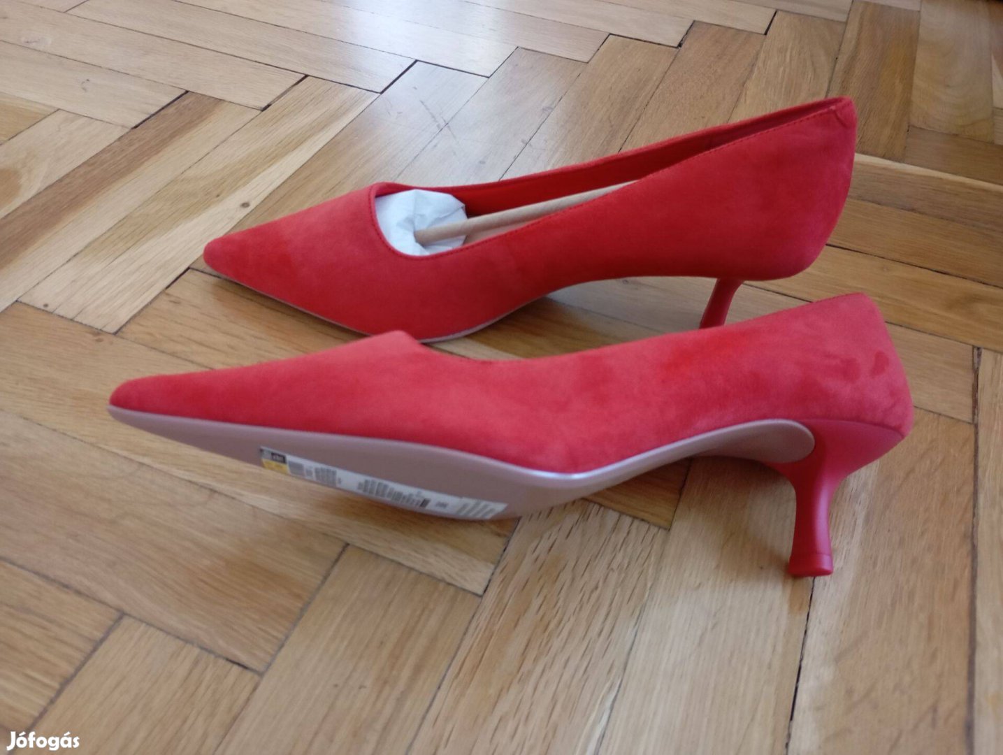 Mark& Spencer bőr cipő piros női