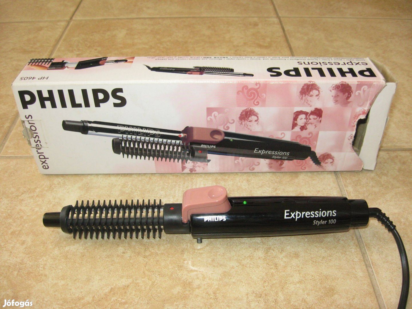 Márkás Philips Expressions Styler 100 Hajformázó Kefés Hajsütő HP 4605