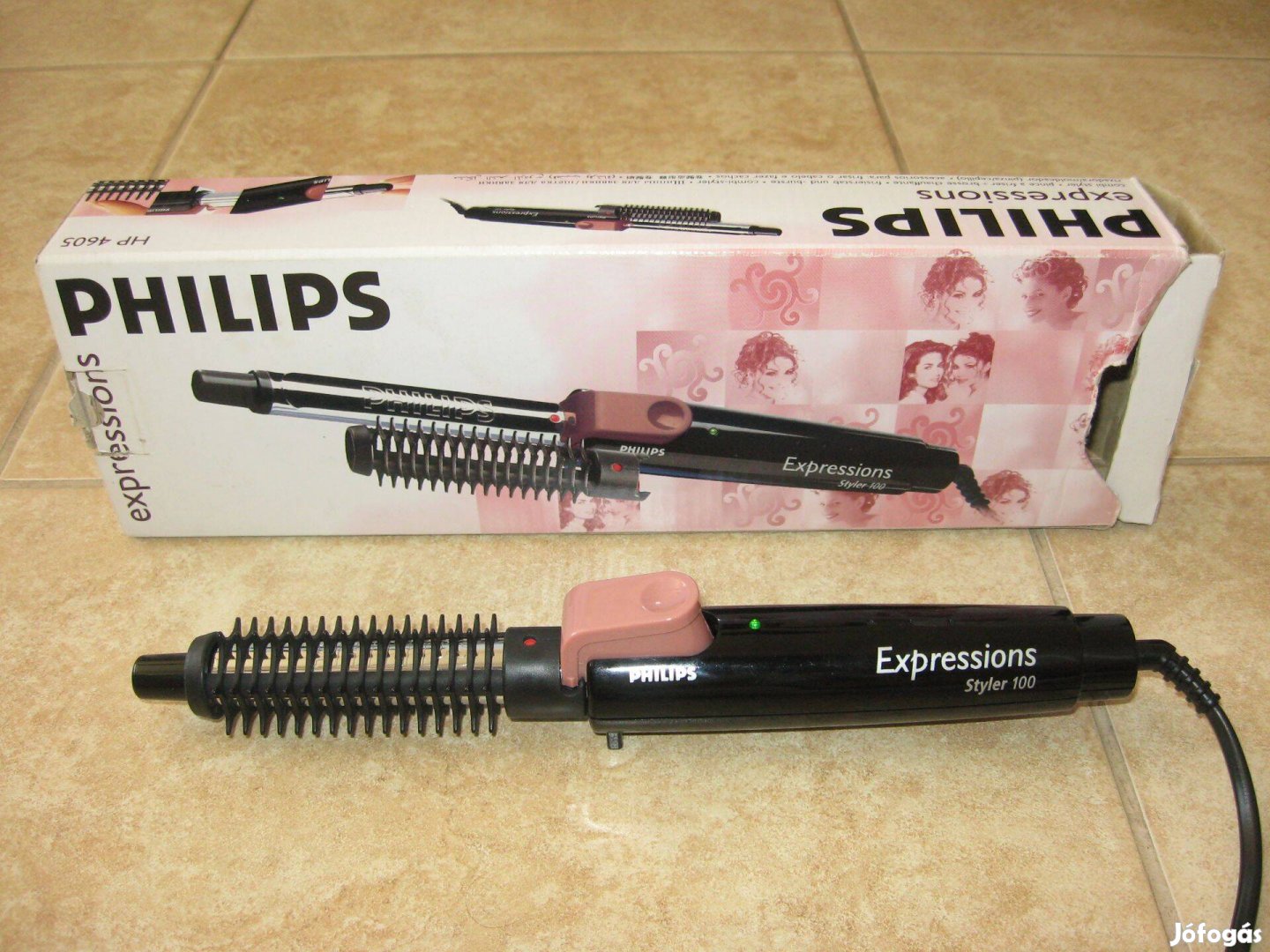 Márkás Philips Expressions Styler 100 Hajformázó Kefés Hajsütő HP 4605