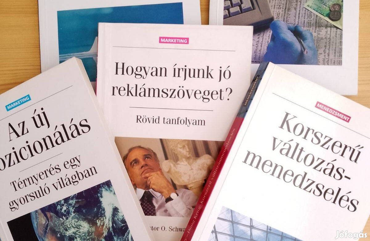 Marketing 5db könyv/ ME23/ Bagolyvár Könyvkiadó