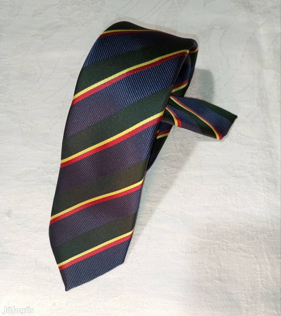 Marks & Spencer csíkos nyakkendő, 148x5,5 cm, hibátlan