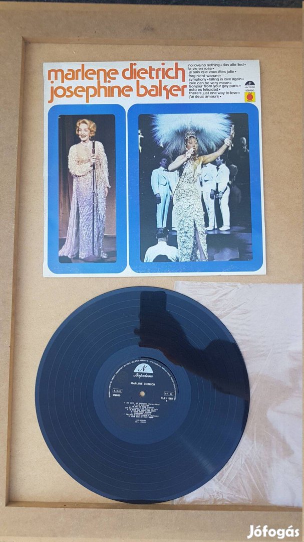 Marlene Dietrich Josephine Baker Vinyl LP hanglemez bakelit