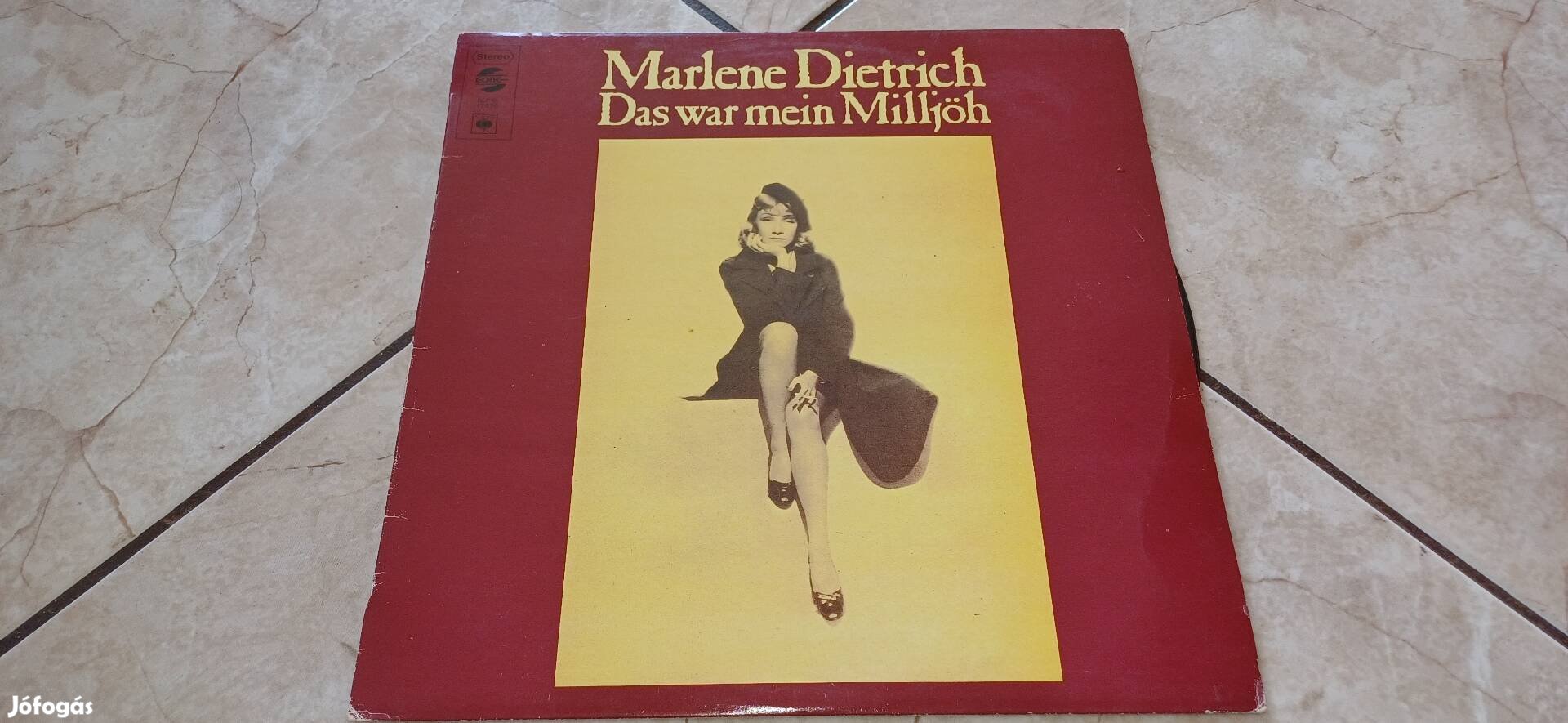 Marlene Dietrich bakelit hanglemez