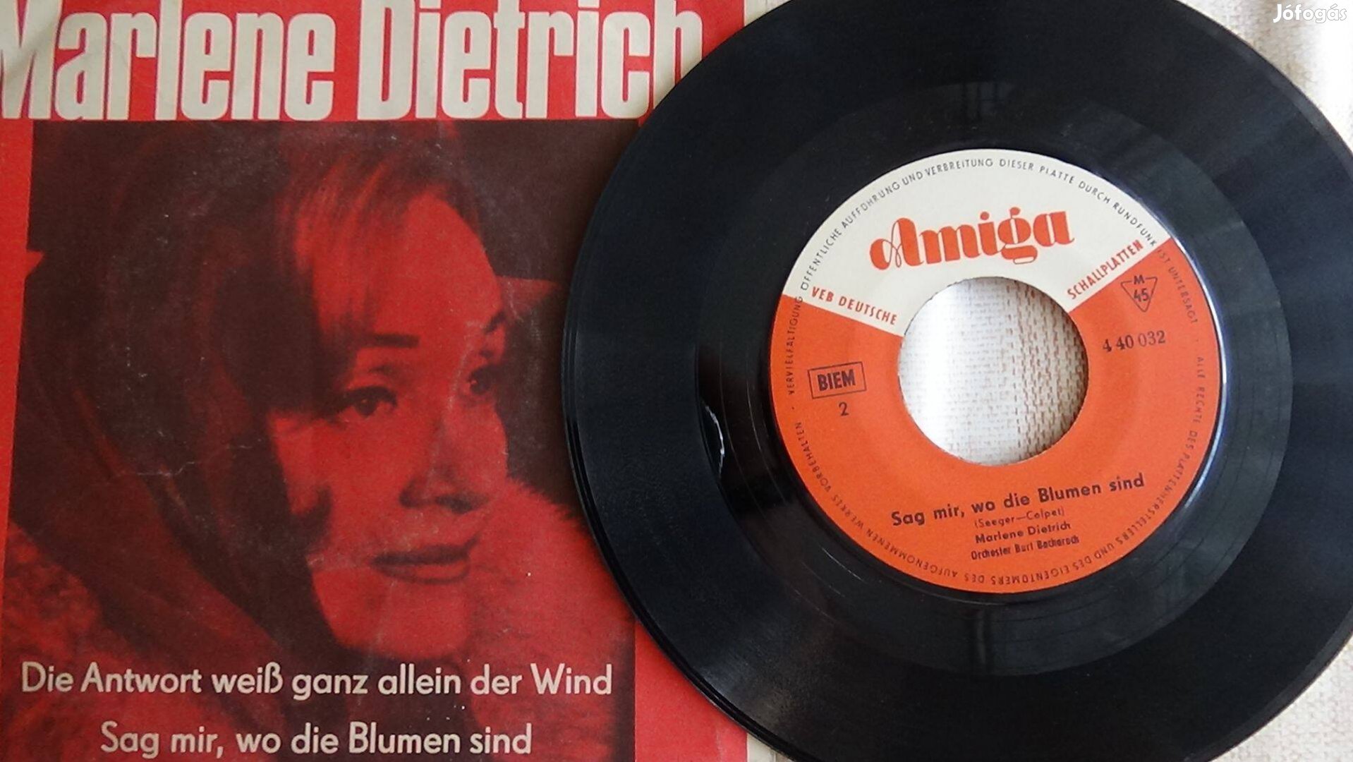 Marlene Dietrich eredeti kislemez eladó