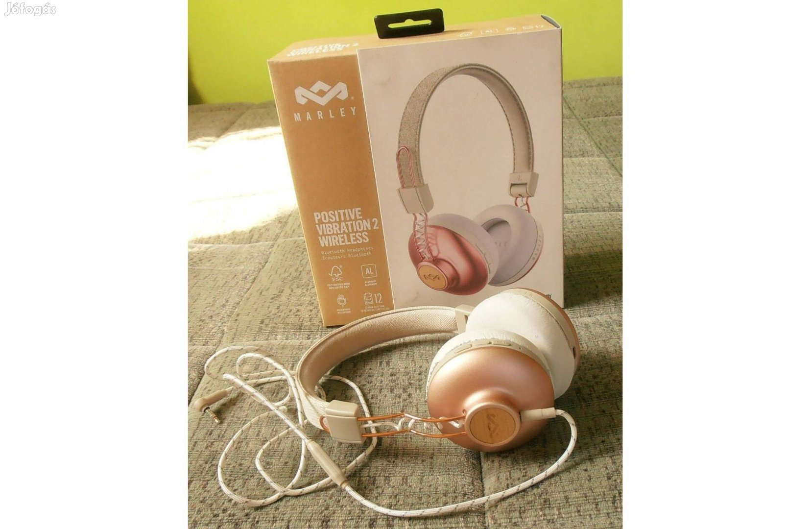 Marley Positive Vibration2 EM-JH133 Bluetooth fejhallgató réz-fehér