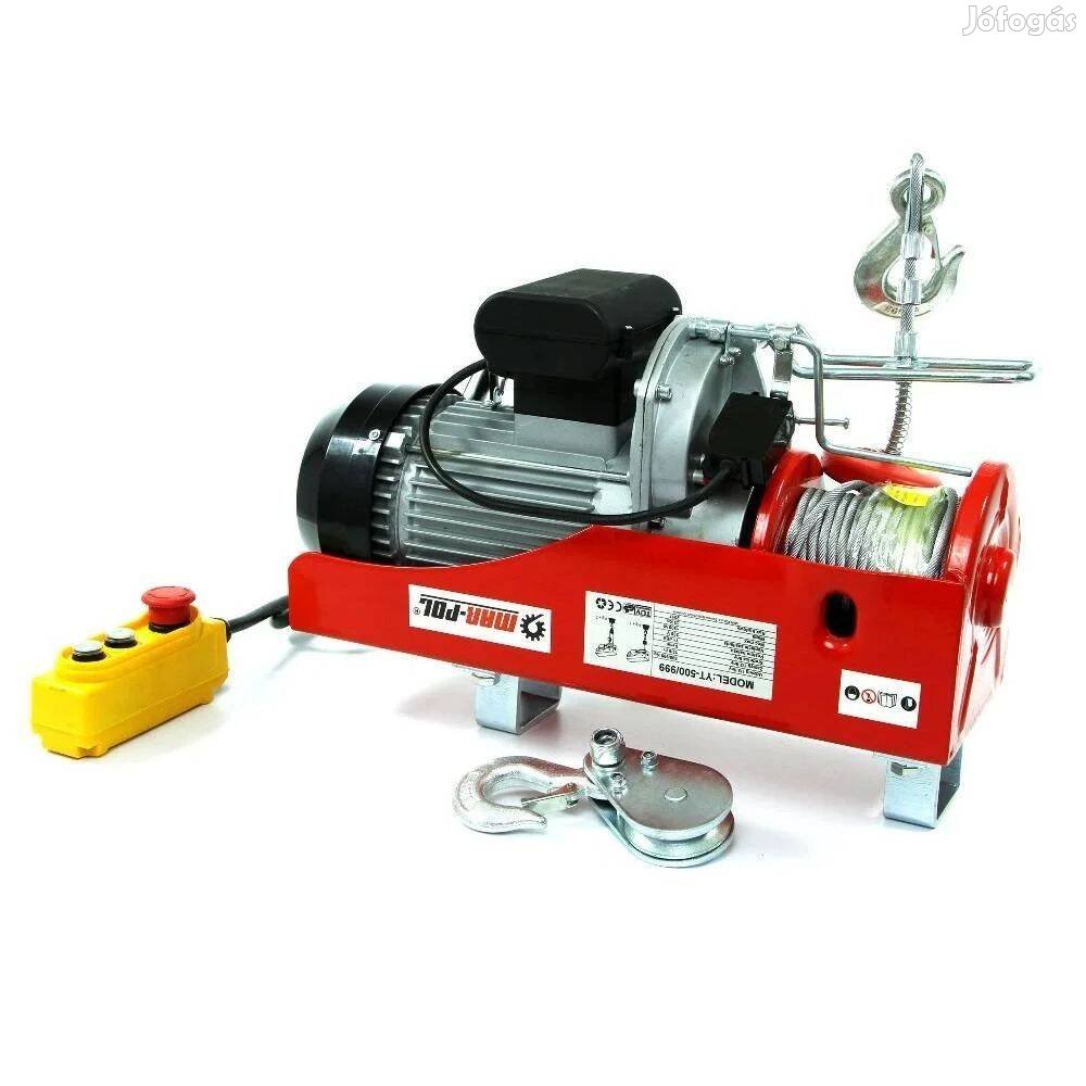 Marpol elektromos csörlő 500/1000kg 1300W / 12m