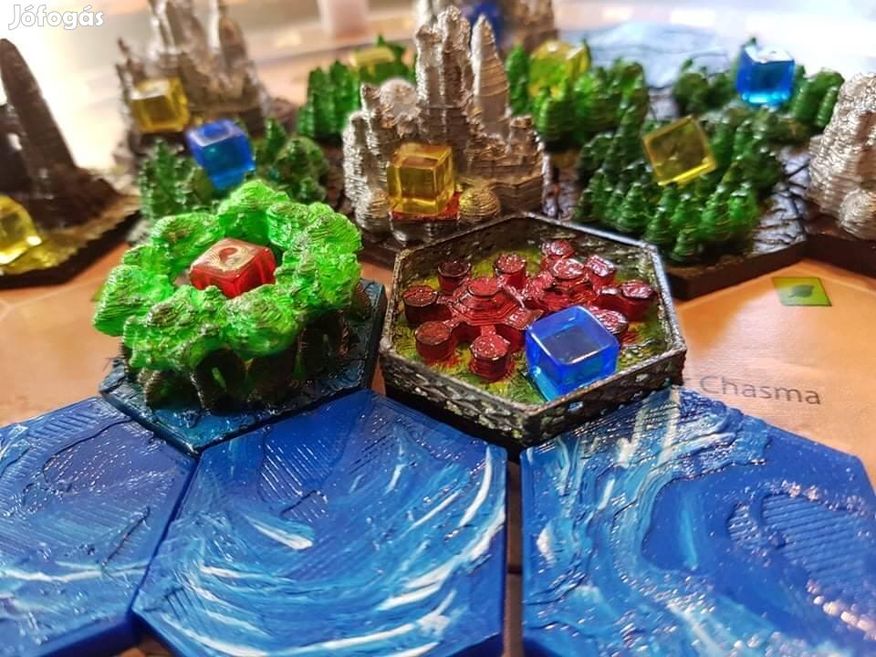 Mars Terraformálása társasjáték 3d elemek