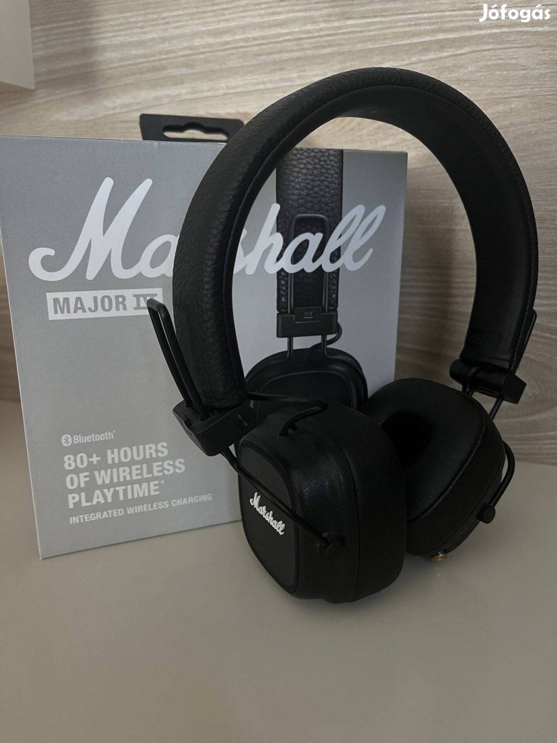 Marshall Major IV Bluetooth fejhallgató fekete 