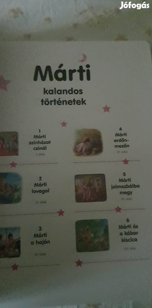 Márti meséskönyv gyűjtemény 6-6 mese van benne