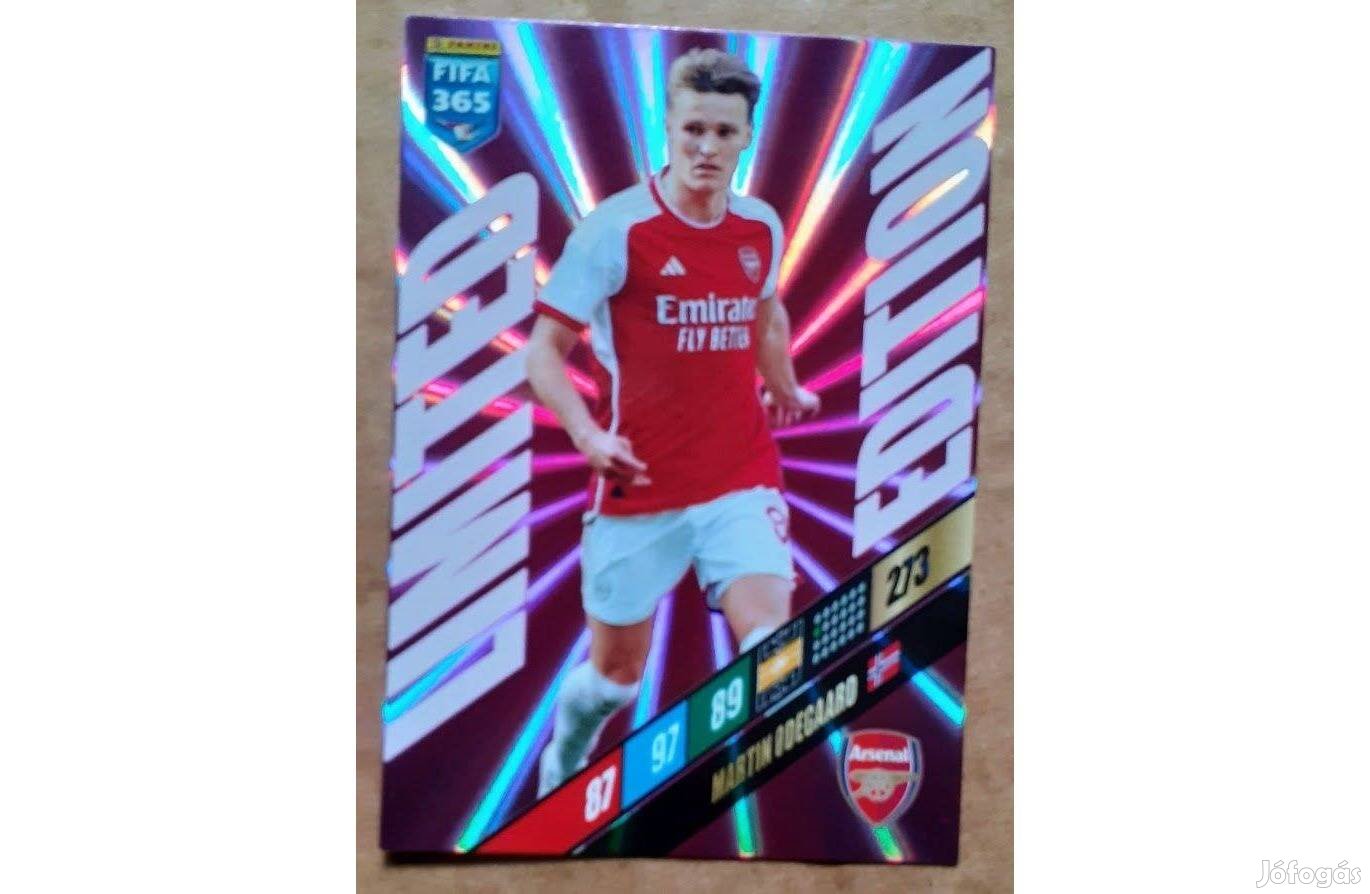 Martin Odegaard Arsenal Limited focis kártya Panini FIFA 365: 2024