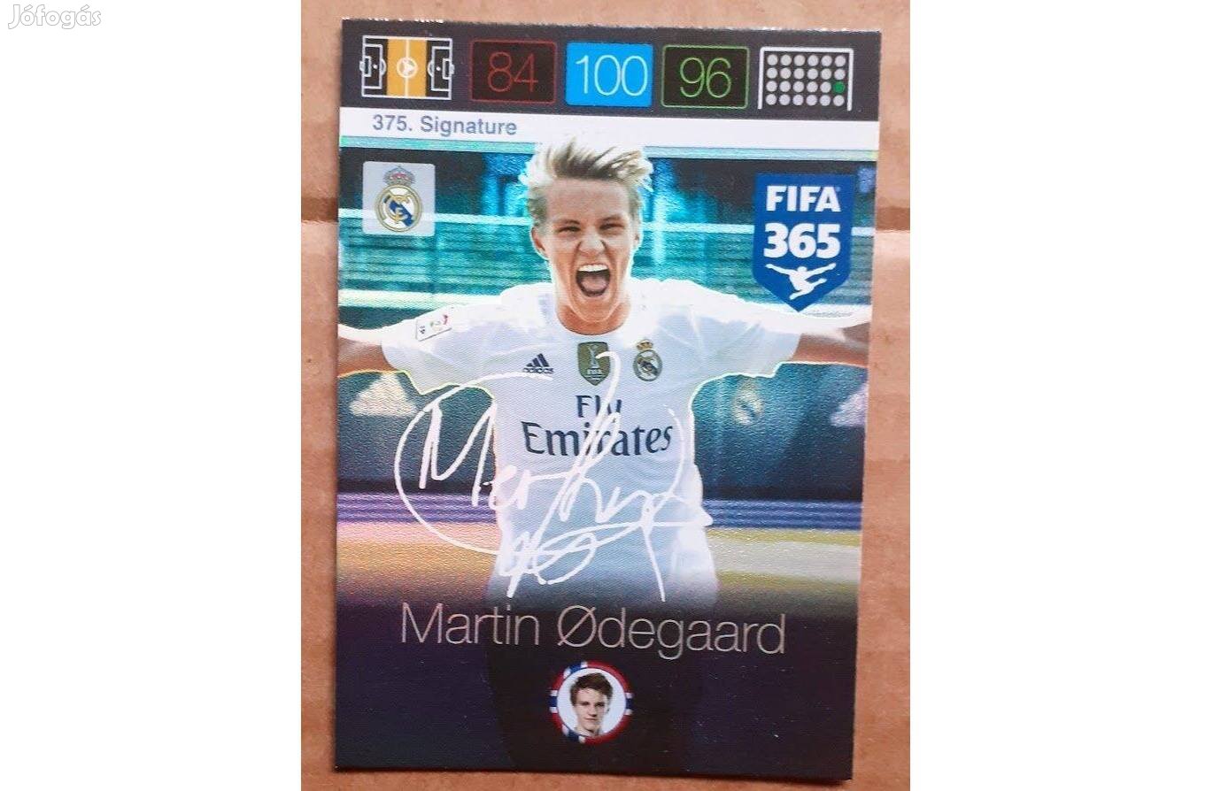 Martin Ödegaard Real Madrid Signature focis kártya Panini FIFA 2016