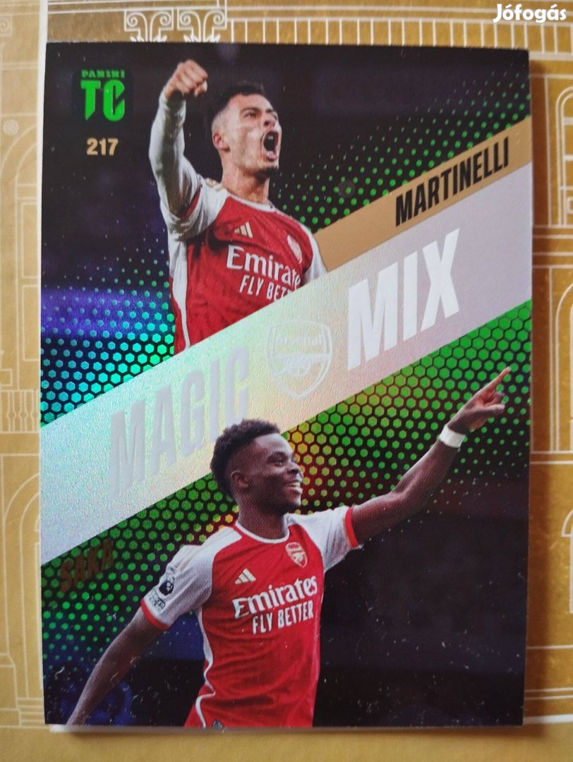 Martinelli Saka (Arsenal) Magic Mix Top Class 2024 focis kártya