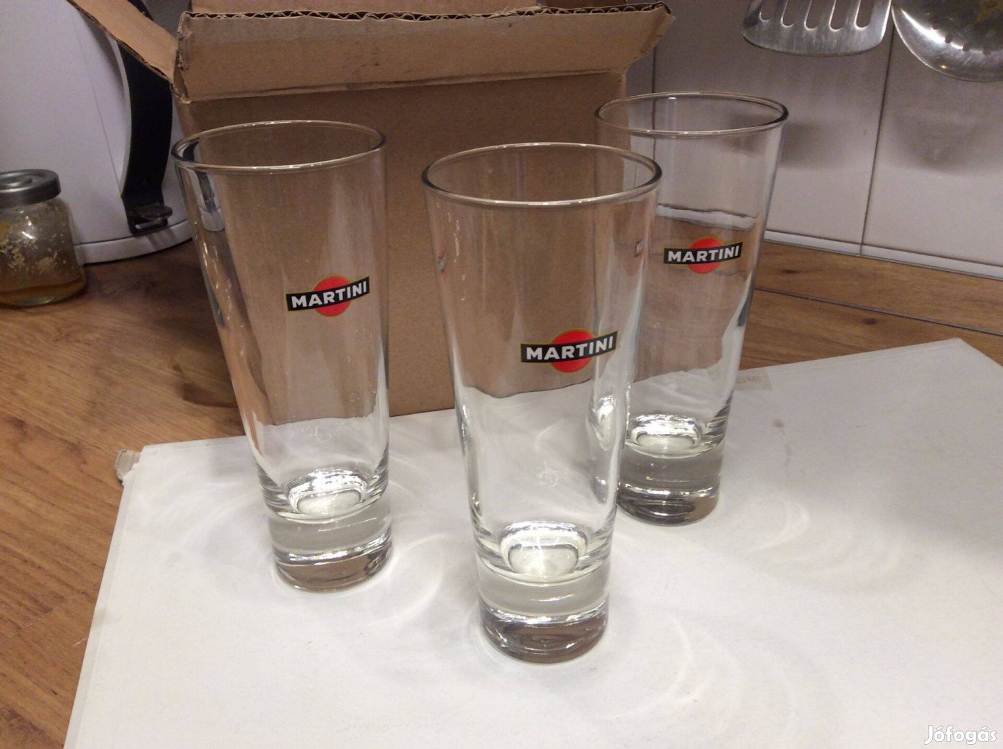 Martinis pohár Új üvegpohár Martini 0,25l