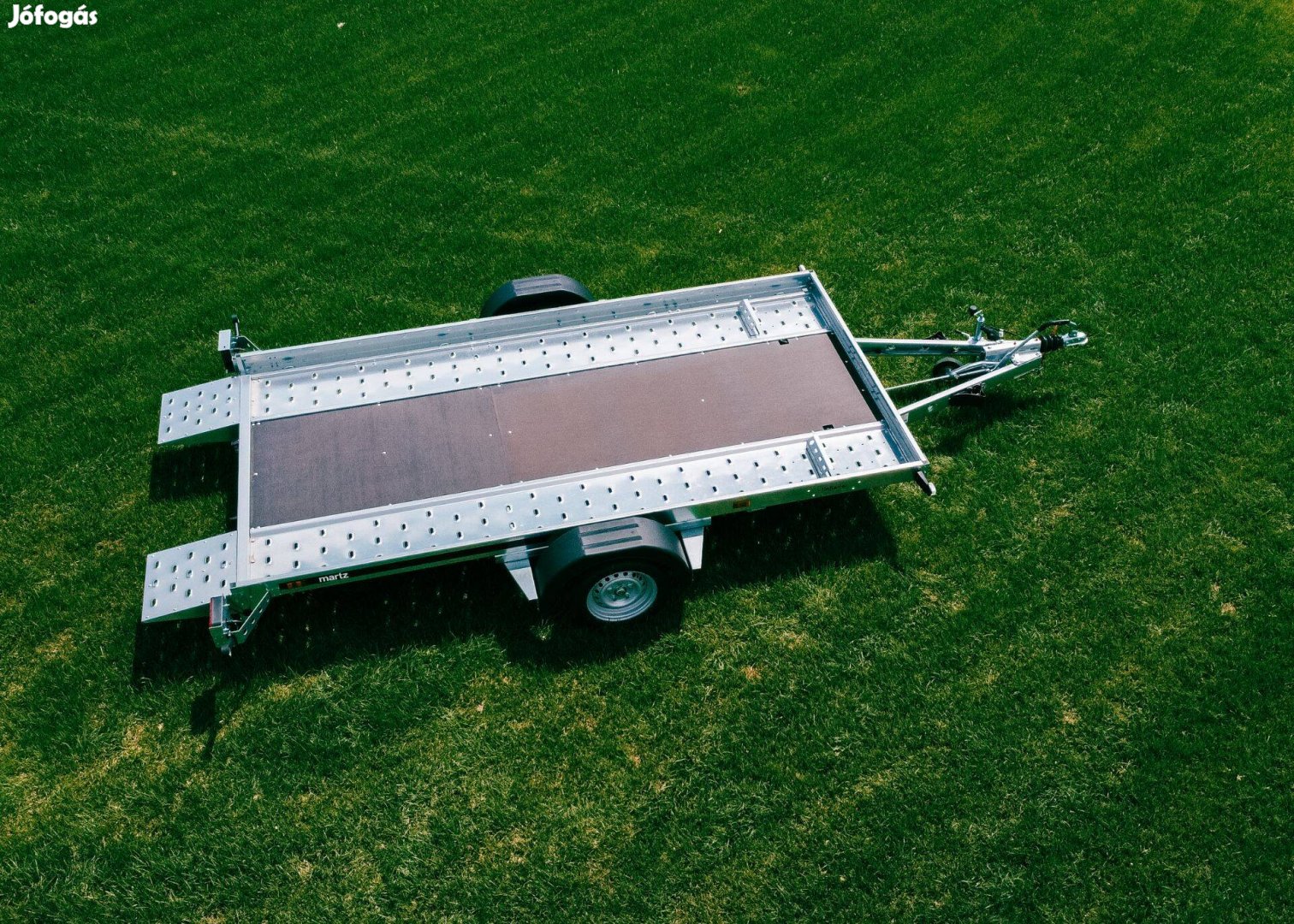 Martz Tieflader 1500 KG - 1 tengelyes autószállító utánfutó eladó