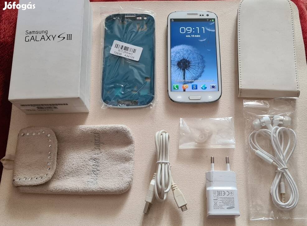 Márvány fehér Samsung Galaxy S3 116 független mobil.