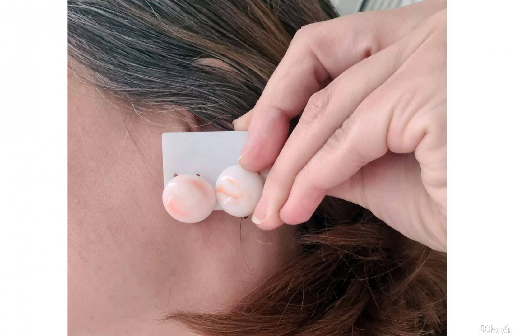 Márvány mintás fülbevaló