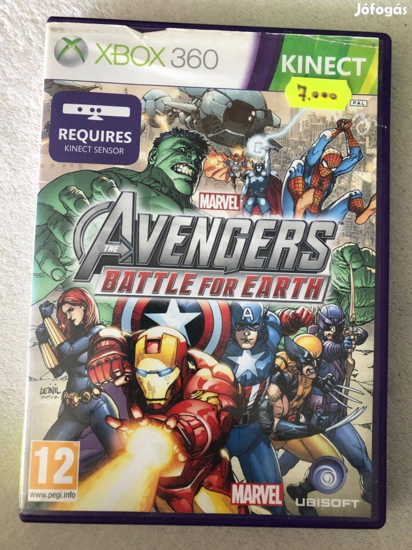 Marvel Avengers Battle for Earth Xbox 360 kinect játék