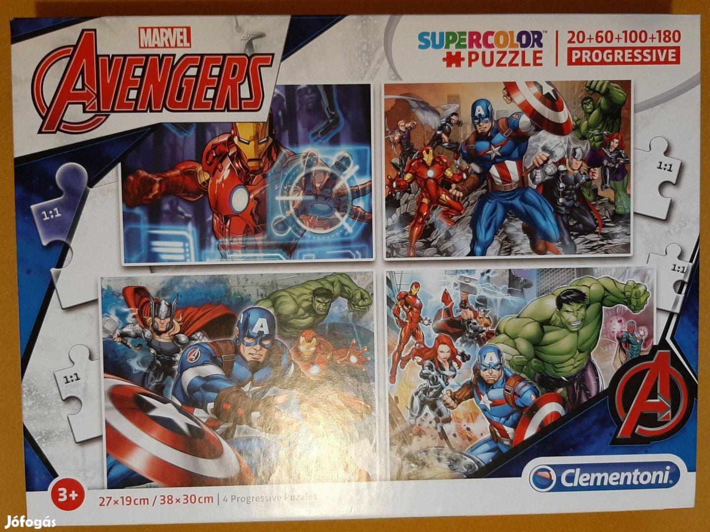 Marvel Avengers puzzle 20 - 60 - 100 - 180 - hiánytalan