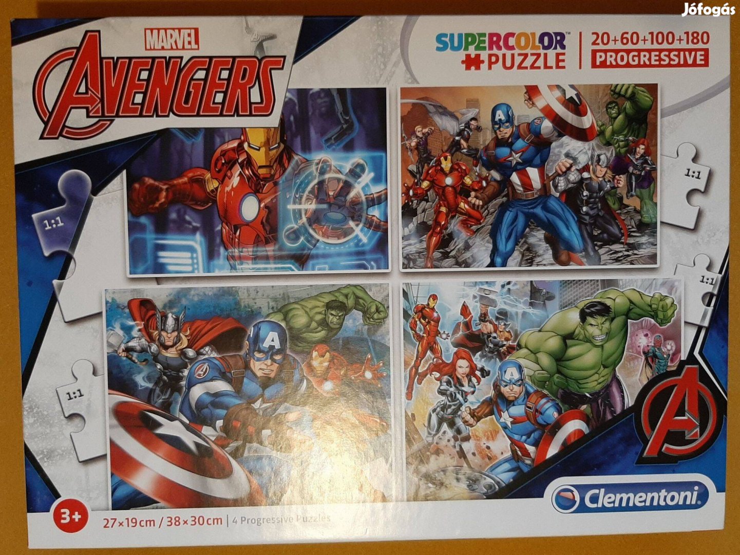 Marvel Avengers puzzle 20 - 60 - 100 - 180 - hiánytalan