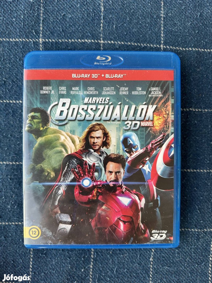 Marvel Bosszúállók 3D blu-ray blu ray