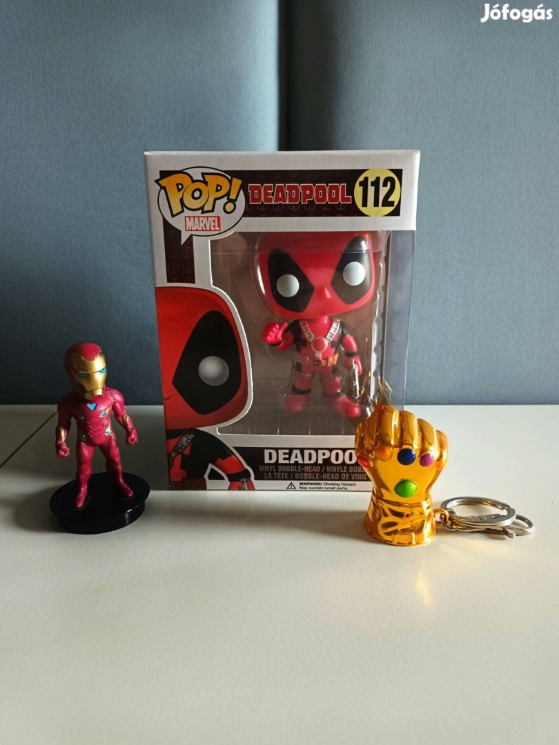 Marvel Funko pop (Deadpool), kulcstartó, szobor (Vasember)