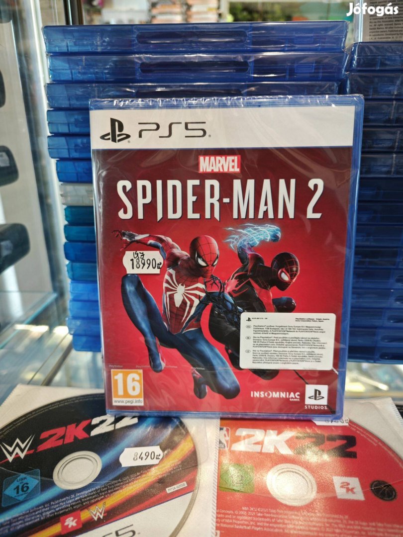 Marvel Spider-Man 2 Új, Bontatlan PS5 és még 50 játék készleten!