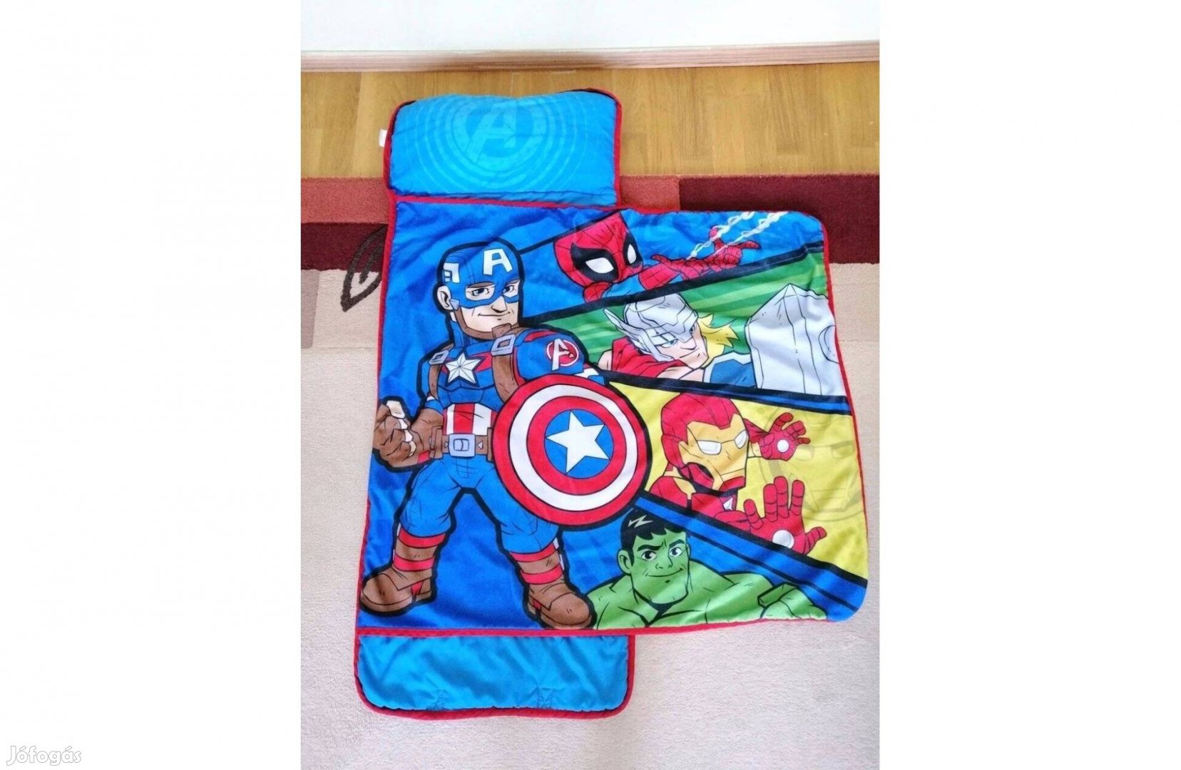 Marvel Super Hero Bosszúállók alvószőnyeg, hálózsák 3-5 év