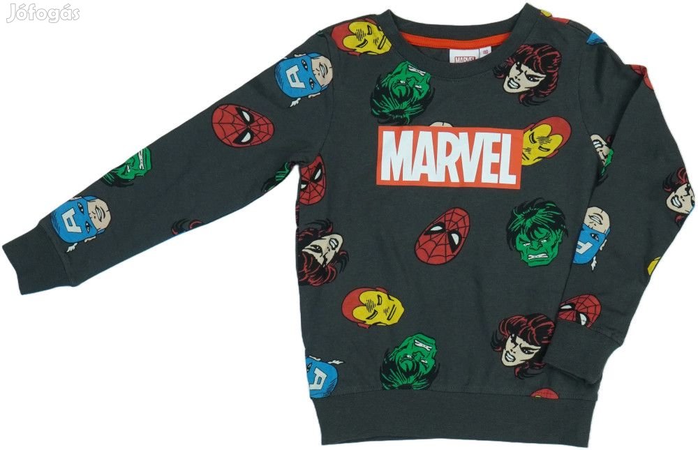Marvel Új (címkés) Fiú Hosszú ujjú felső (Méret: 110)