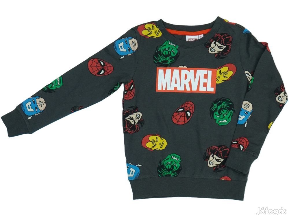 Marvel Új (címkés) Fiú Hosszú ujjú felső (Méret: 110)