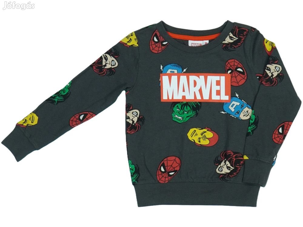 Marvel Új (címkés) Fiú Hosszú ujjú felső (Méret: 98)