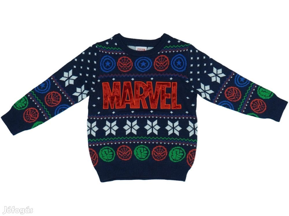 Marvel Új (címkés) Fiú Kötött pulcsi (Méret: 92)