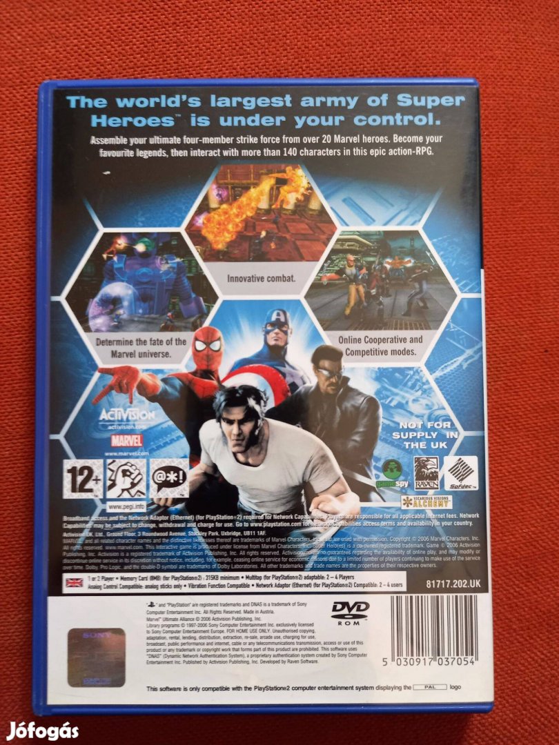 Marvel Ultimate Allaince PS2 játék