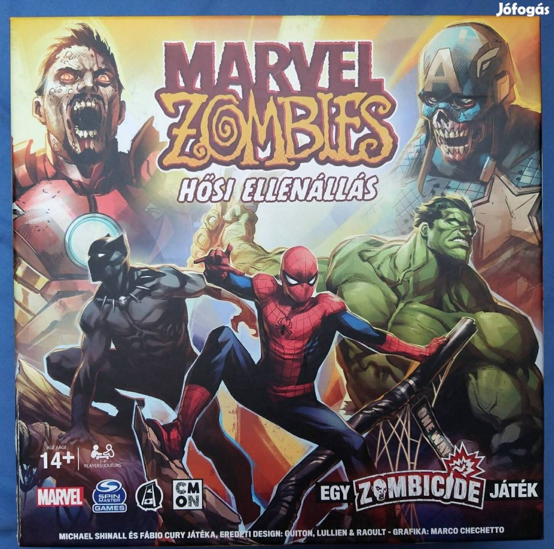 Marvel Zombies Hősi Ellenállás kooperatív társasjáték