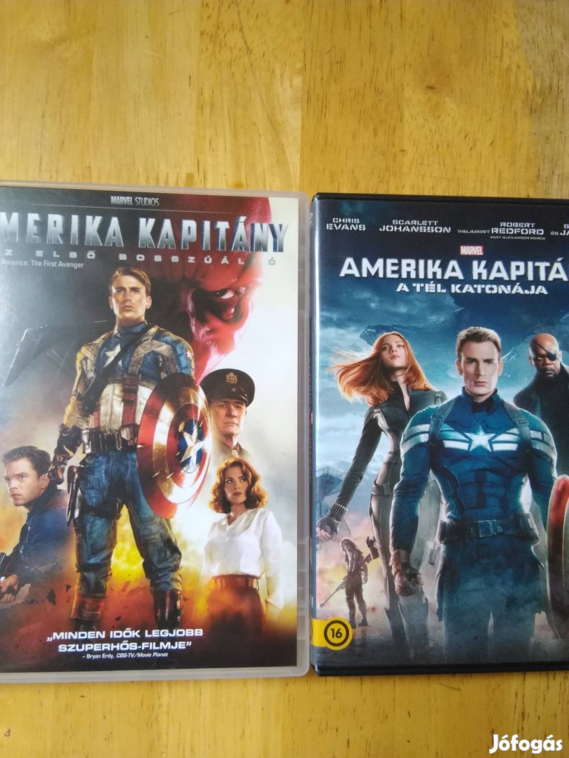 Marvel - Amerika kapitány 1-2 dvd Chris Evans 