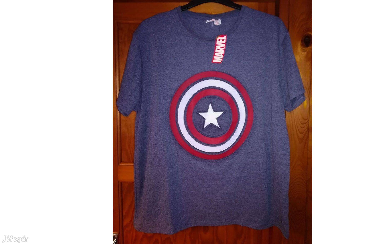 Marvel - Amerika kapitány új címkés póló (2XL)