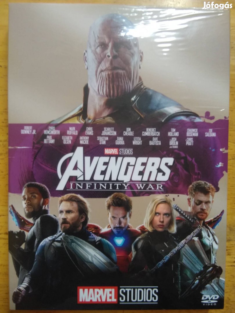 Marvel - Bosszúállók végtelen háború papirfeknis dvd 