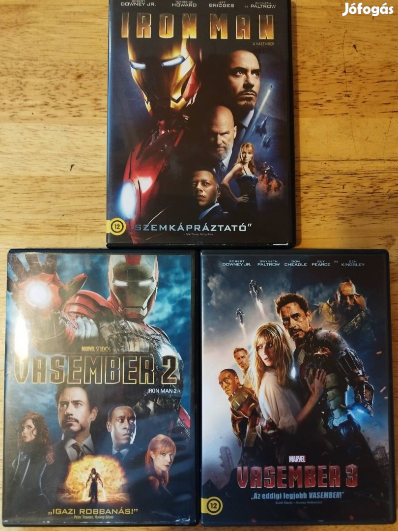 Marvel - Vasember 1-2-3 dvd Robert Downey Jr